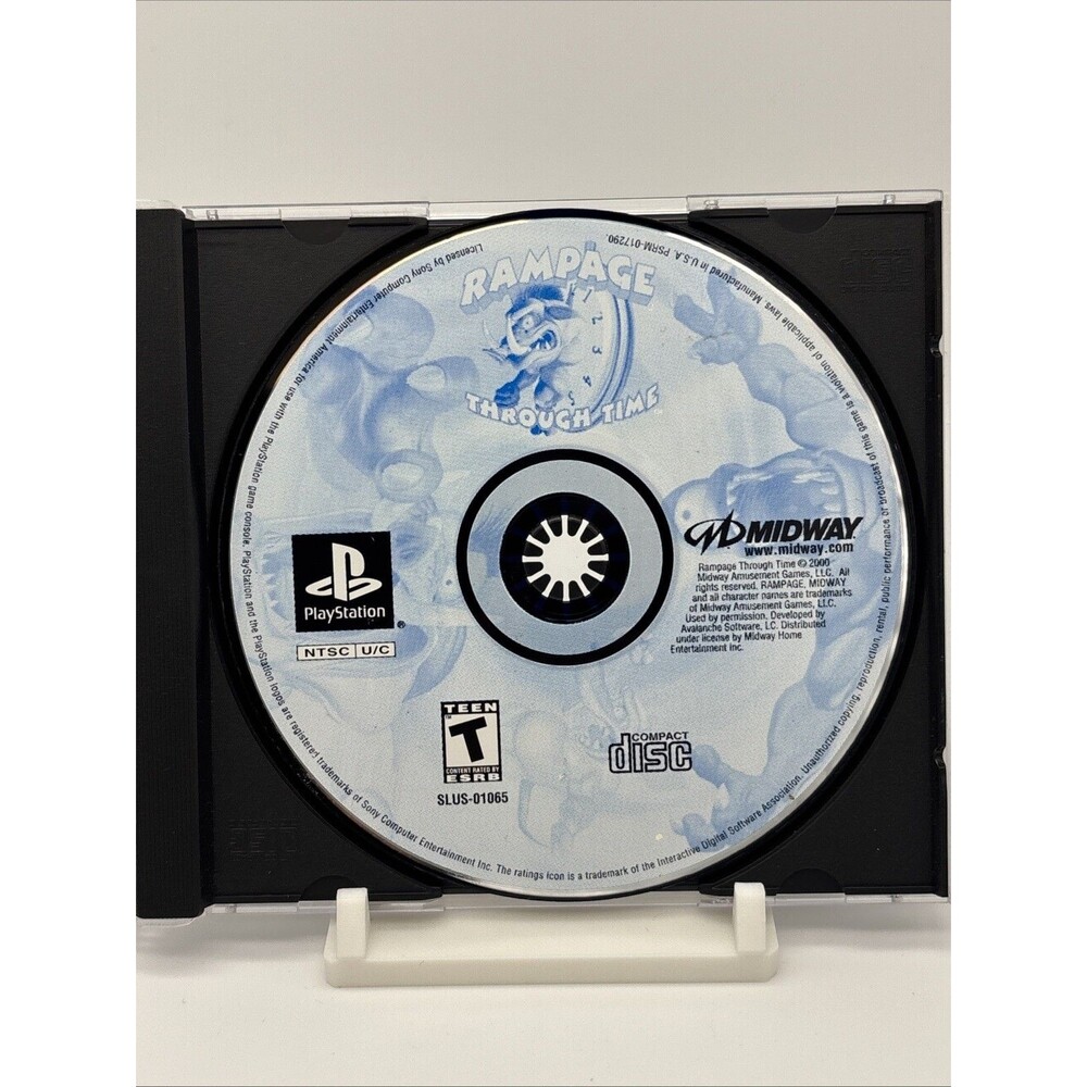 Rampage Through Time (Sony PlayStation 1) PS1 DISC ONLY - Tested Working